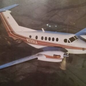 Beechcraft Model Airplane - Made In England & Picture By Paul Bowen!